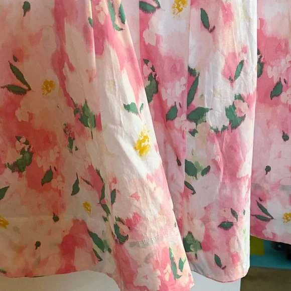 New Day Pink and White Floral Casual Dress - Picture 4 of 6